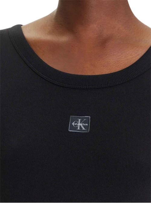 T-shirt corta a costine Calvin Klein Jeans | LV047C200GUB1